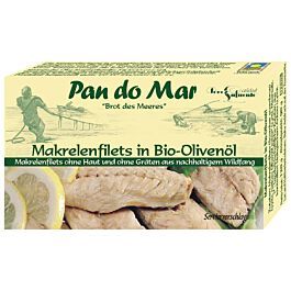 Makrela filety v olivovom oleji, Pan do Mar, 120g