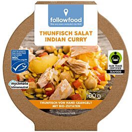 Tuniakový šalát Indian curry, 160g, Followfish