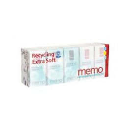 Papierové vreckovky, extra jemné, Memo, 15x10ks