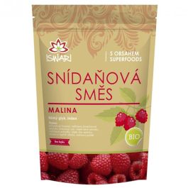 Raw raňajková zmes malina, 360g, Iswari