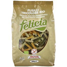 Ryžové fusilli, trojfarebné, 250g Felicia