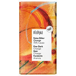 Horká čokoláda s pomarančovou silicou, Vivani 80g