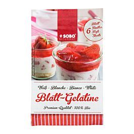 Plátková želatína, SOBO, 6ks